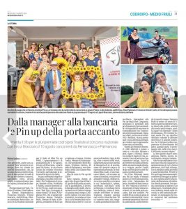 Pin Up sul messaggero Veneto